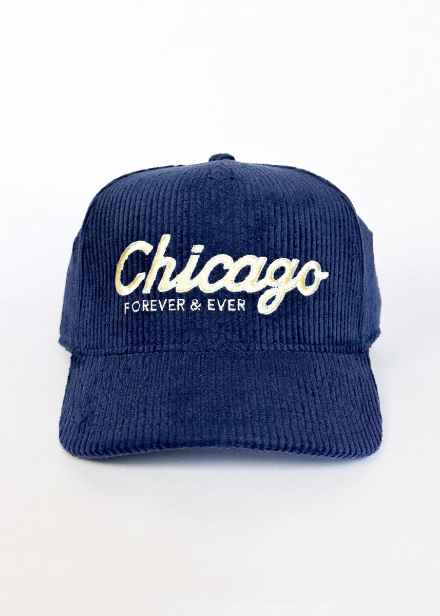Chicago Forever Wide Whale Cord Hat - Navy & Butter – Alice & Wonder