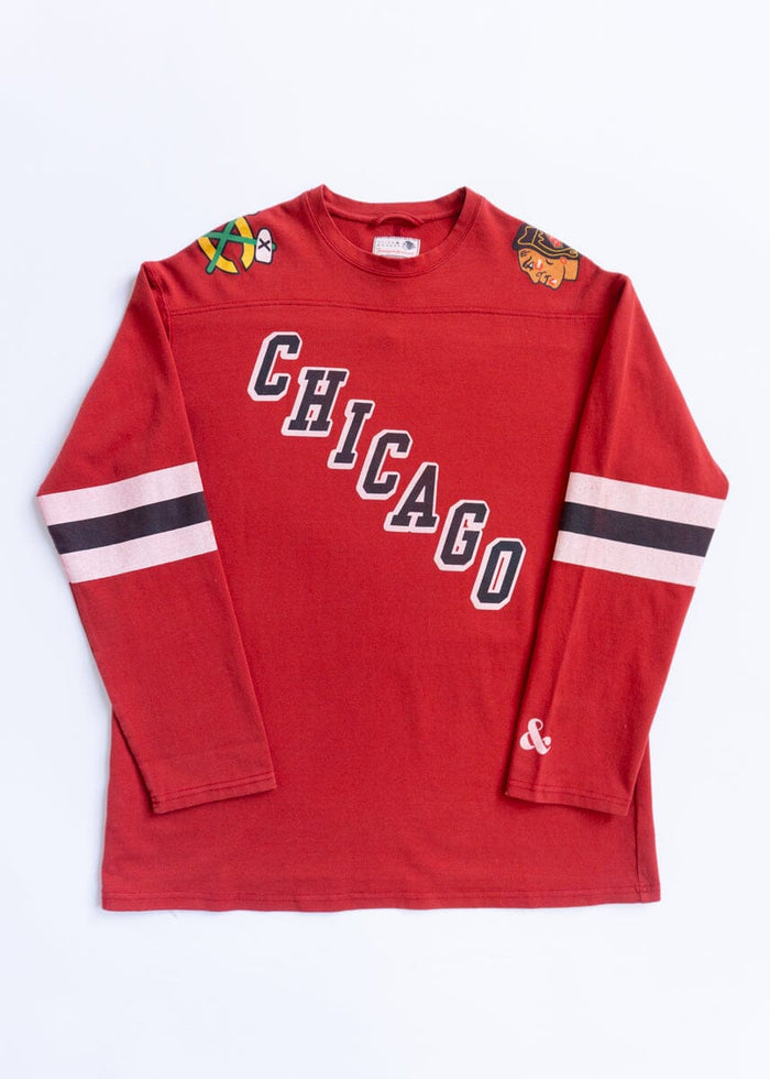 Blackhawks Hockey Jersey Tee - Red