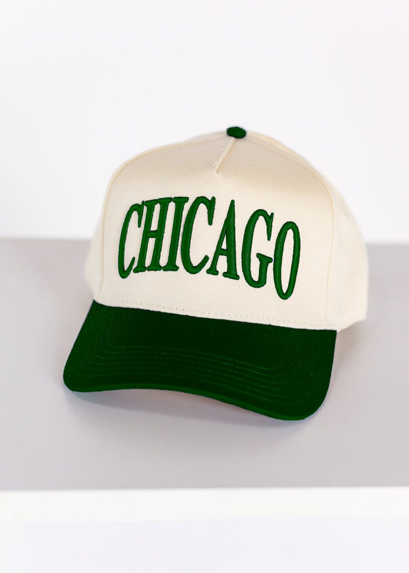 Chicago Puff Baseball Cap - Green – Alice & Wonder