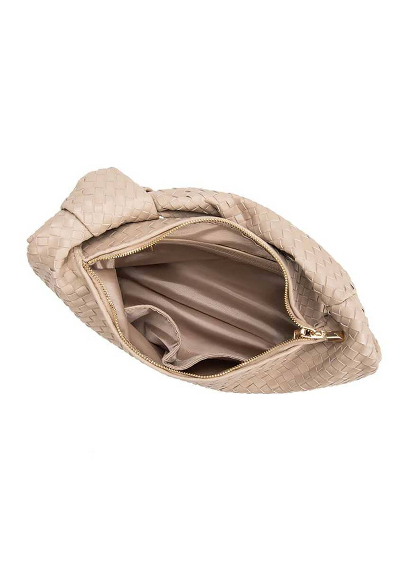 Brigitte Ivory Large Recycled Vegan Shoulder Bag