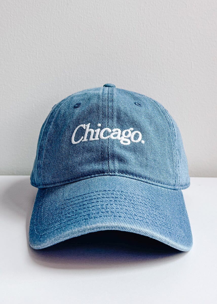 Chicago. Dad Hat - Dark Denim – Alice & Wonder