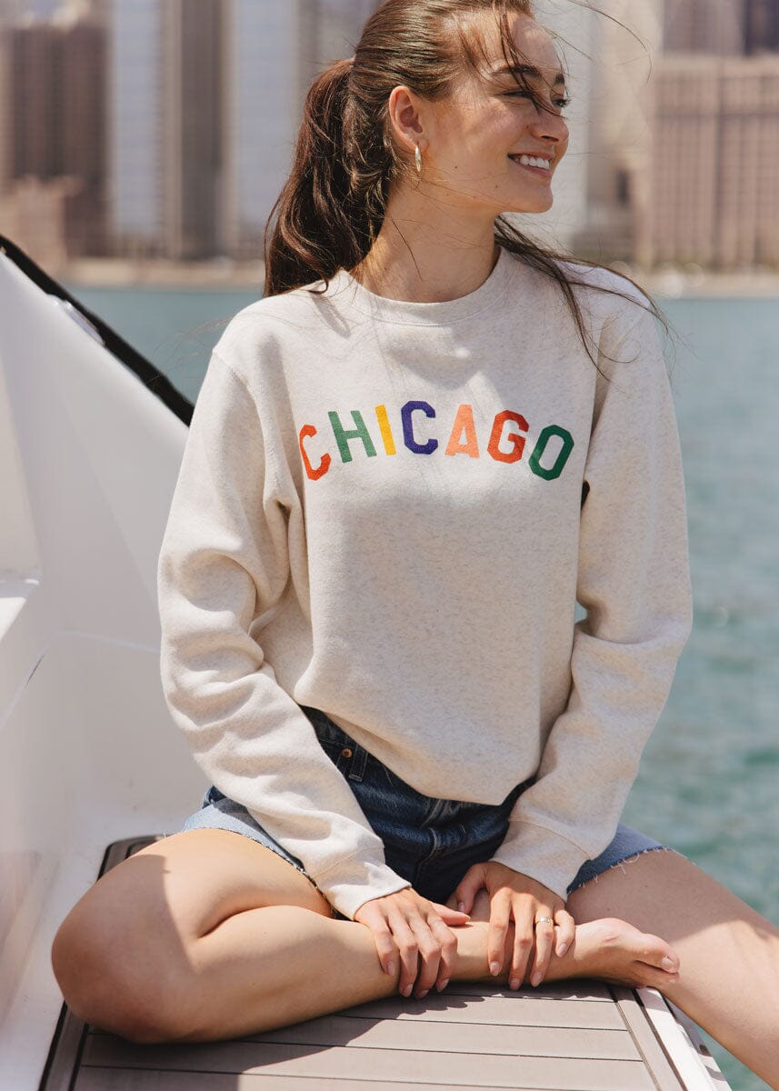 Sweet Home Chicago Sweatshirt - Heather Natural – Alice & Wonder
