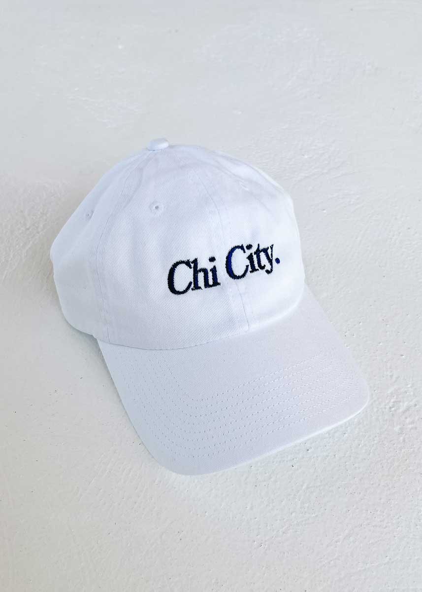 Chi City Dad Hat - White