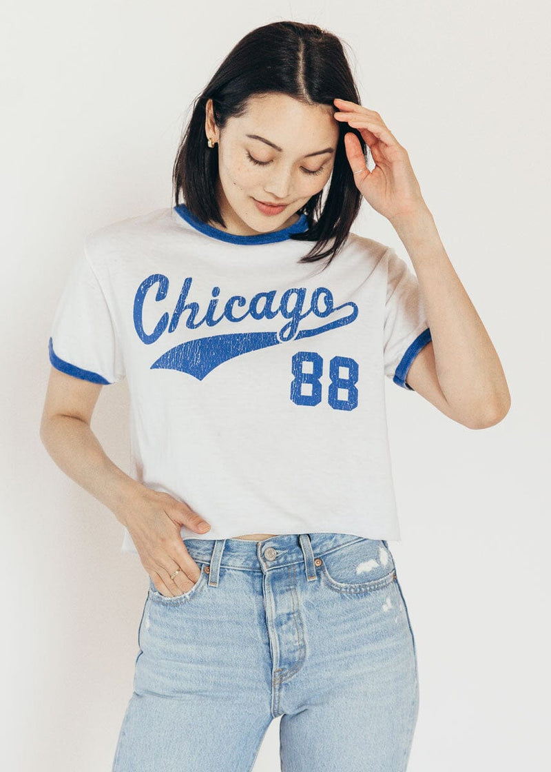 Classic Fit Ringer Tee - MLB Chicago Cubs Blue