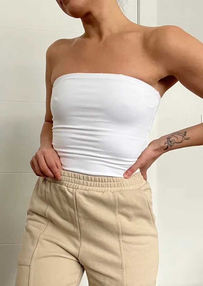 Balla Bustier Bodysuit - White – Alice & Wonder