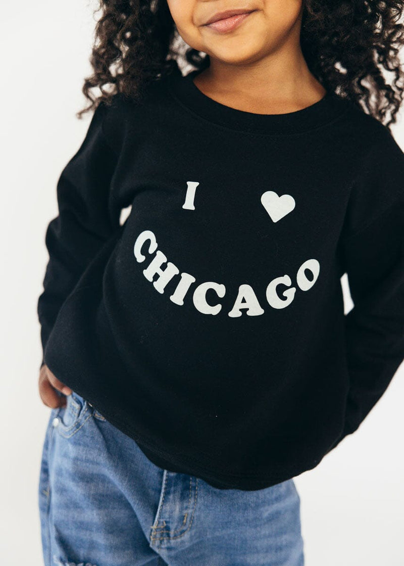 I <3 Chicago Toddler Sweatshirt - Black – Alice & Wonder