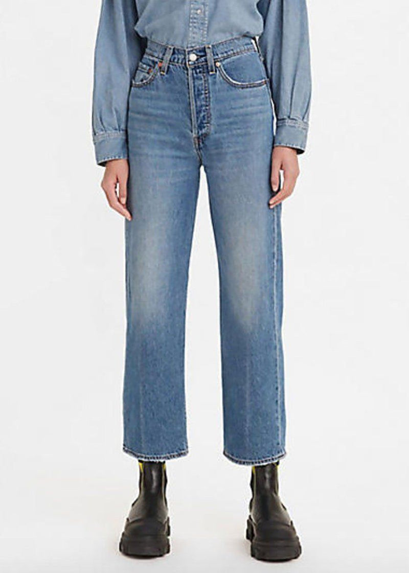 Levi's® Ribcage High Rise Straight Ankle Jeans