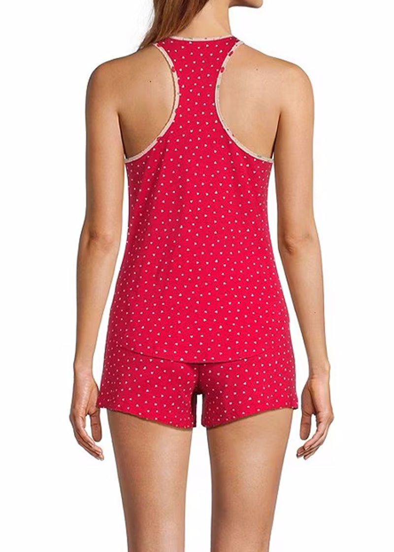 Hearts Mix & Match Jersey Short - Ruby Red