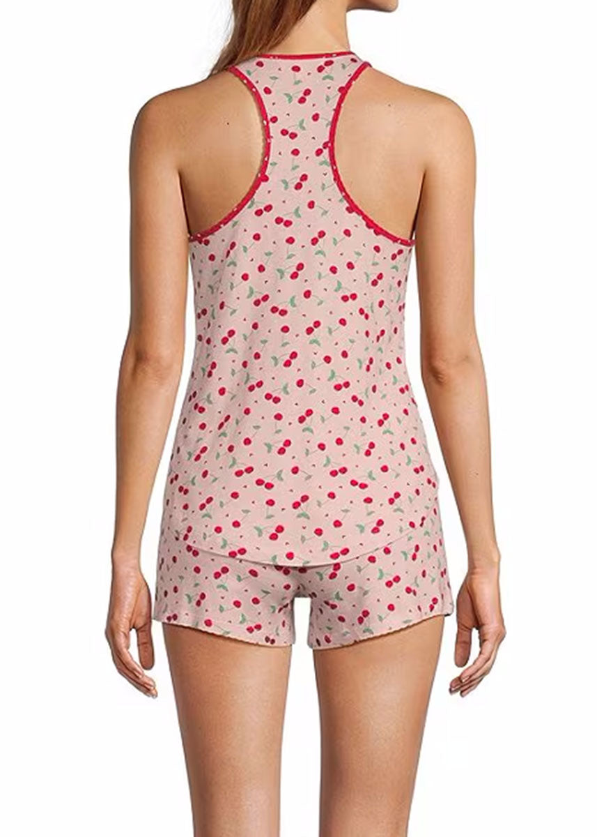 Cherries Mix & Match Jersey Short - Ruby Red