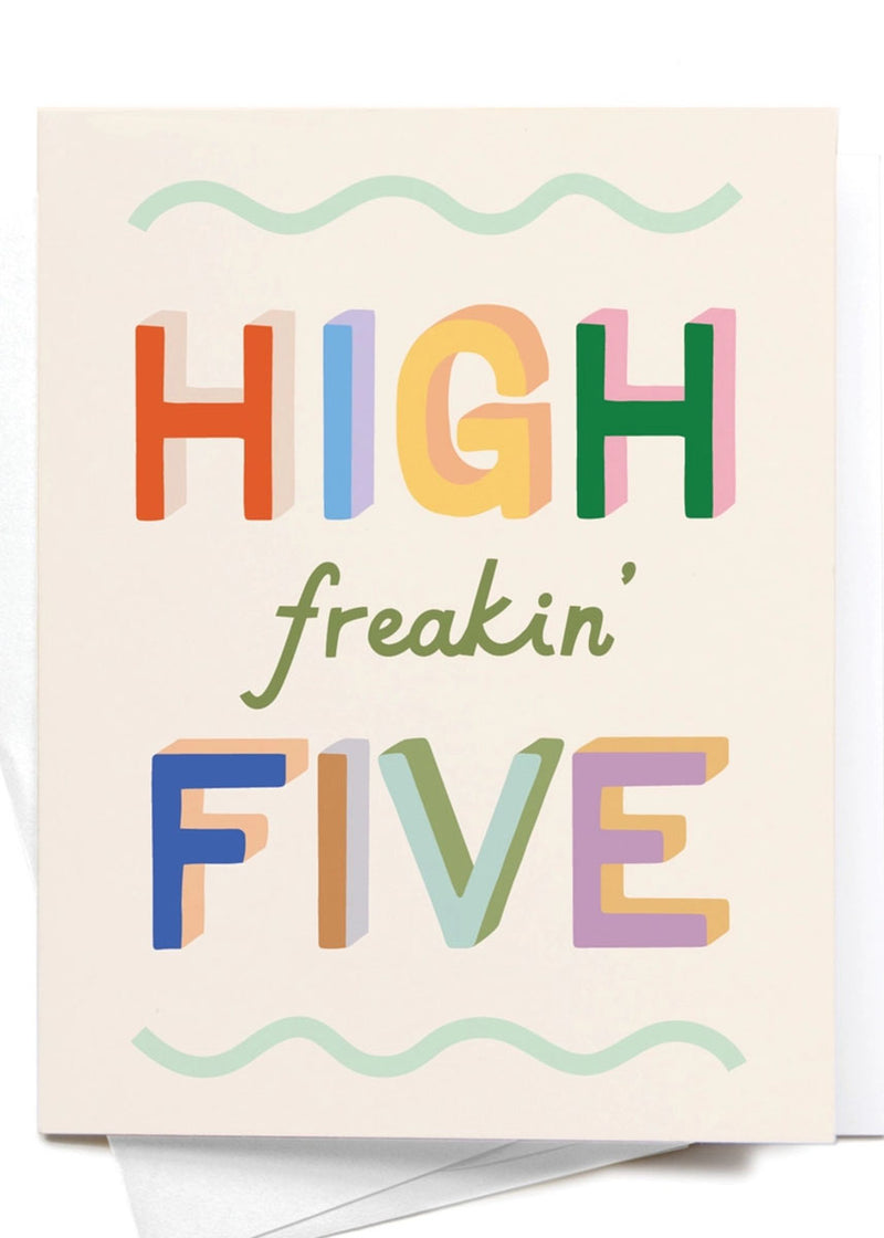 High Freakin' Five Greeting Card