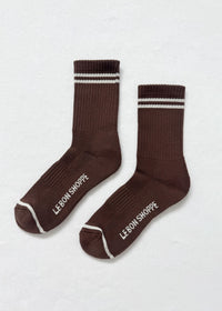 Boyfriend Socks - Wood