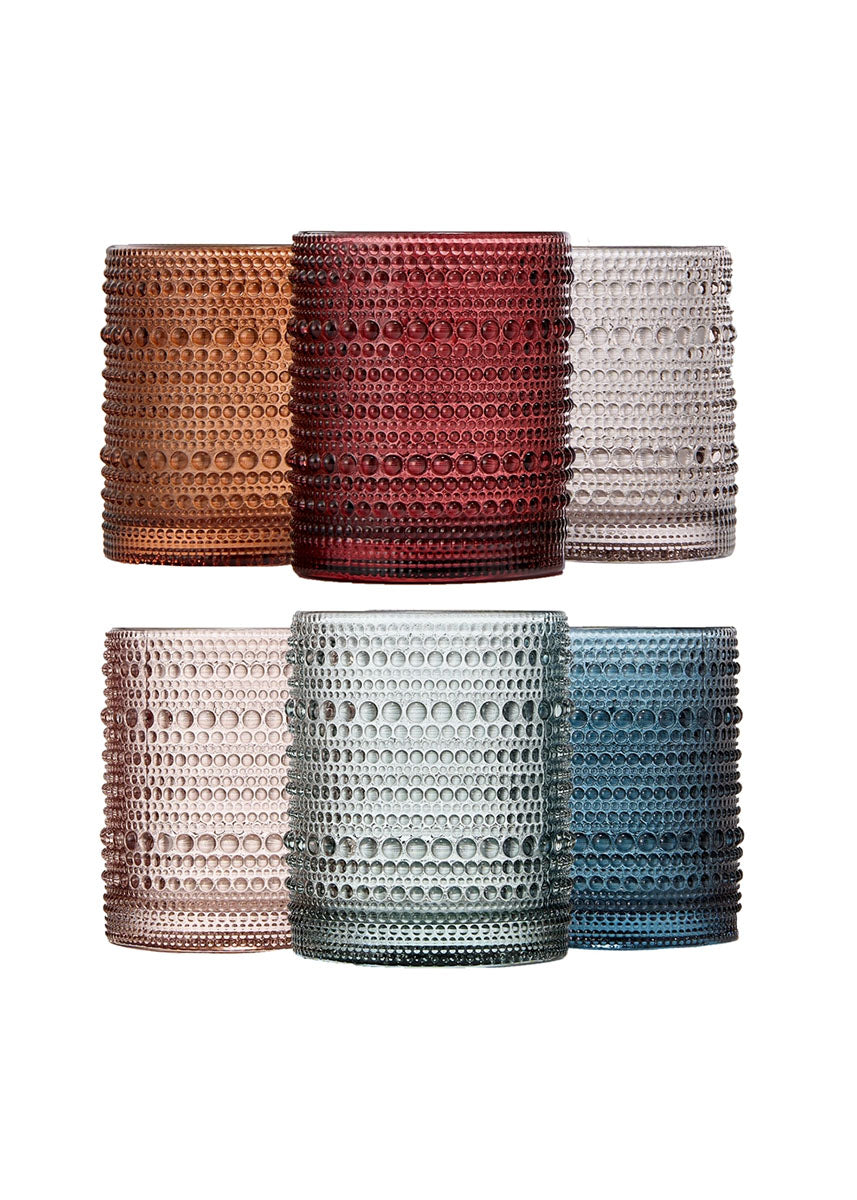 Hobnail Beaded Tumbler Glasses