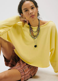 To The East Cropped Pullover - Double Butter