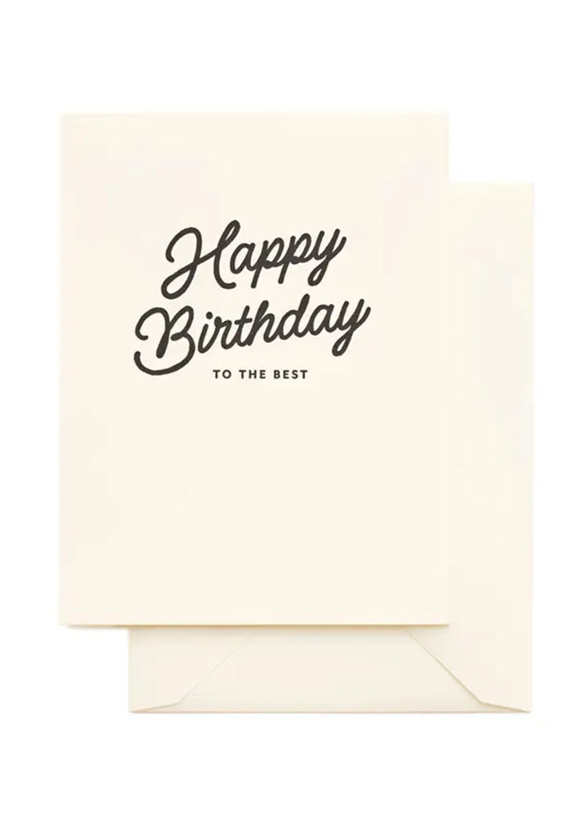 Script Happy Birthday Card