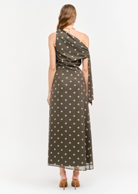 Remie Off The Shoulder Dress - Olive