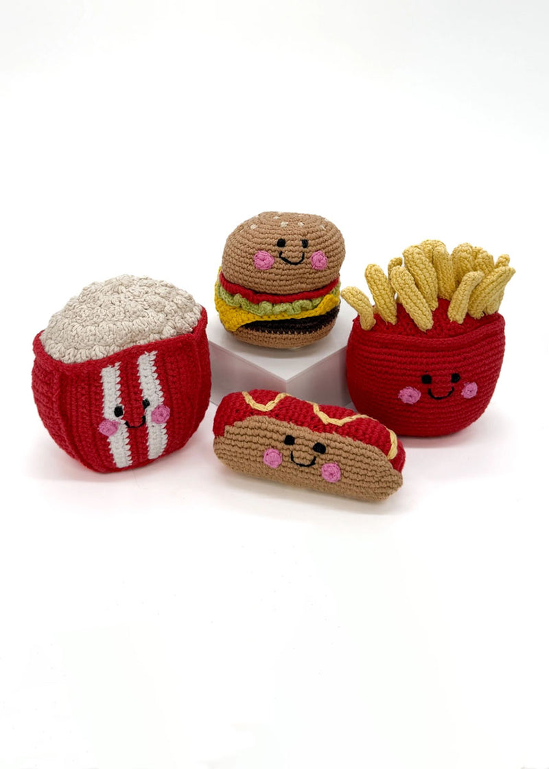 Plush Burger Rattle