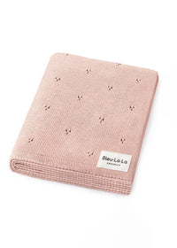 Cotton Receiving & Swaddle Blanket - Ballet Slipper Pink