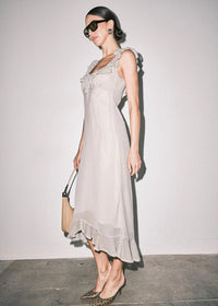 Hattie Maxi Dress - Cream Stripe