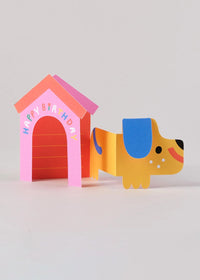 Dog House Birthday Card