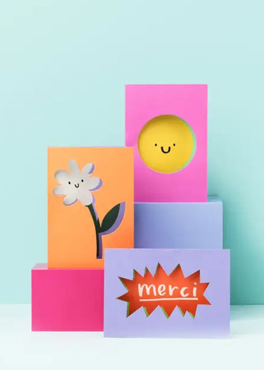 Merci Die-Cut Thank You Card