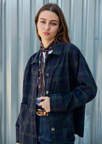 Robyn Plaid Jacket - Green Plaid