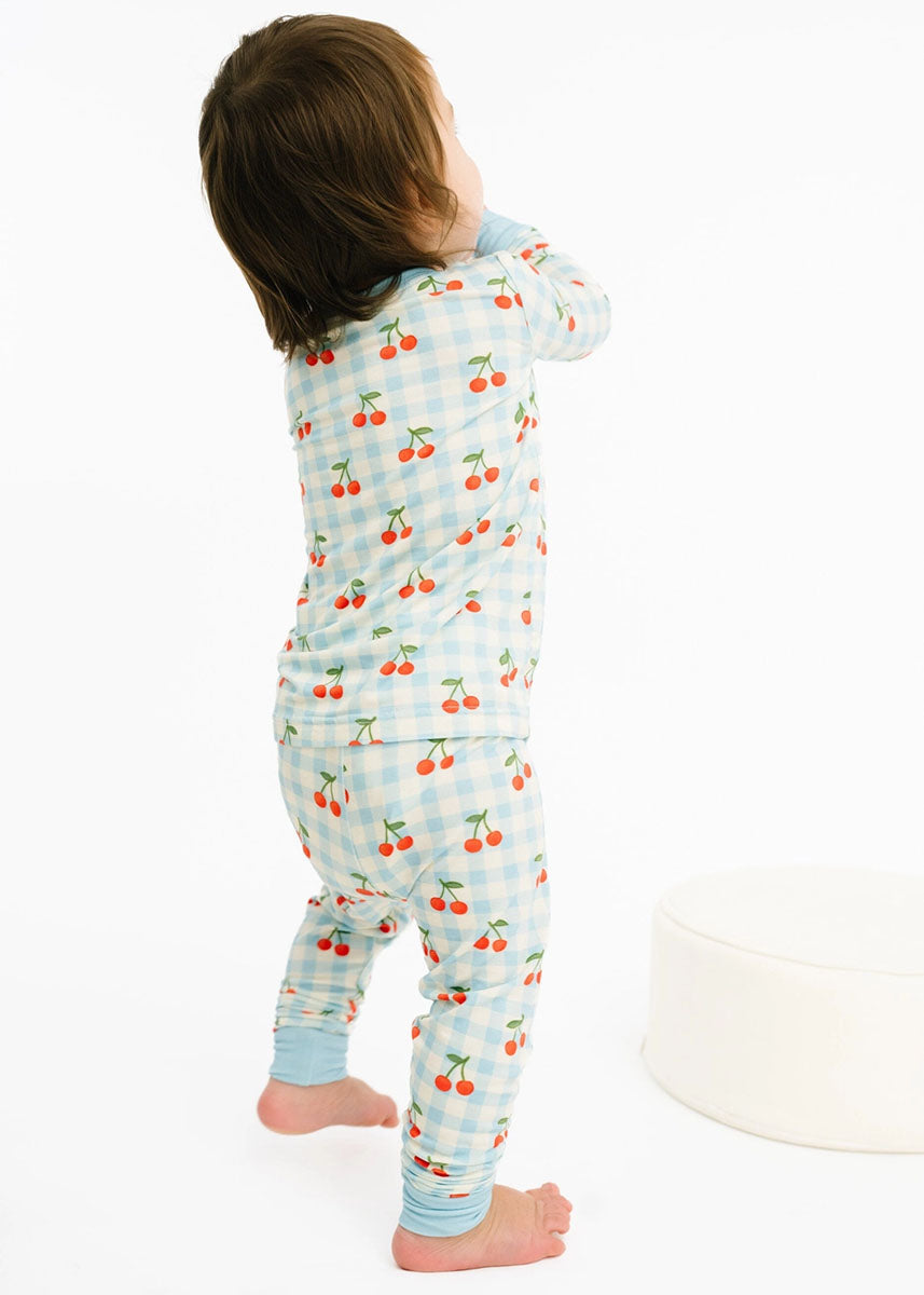 Bamboo Two-Piece Jammies Set - Cherry Picnic