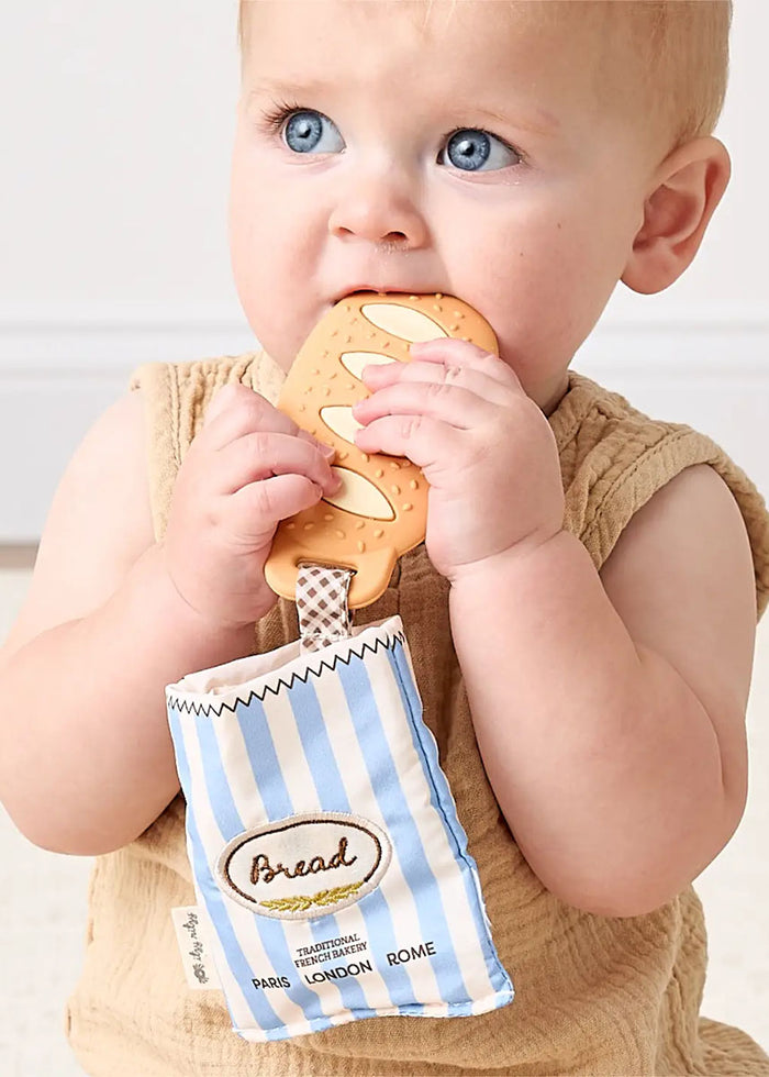 Teensy Crinkle Teether Toy - Baguette