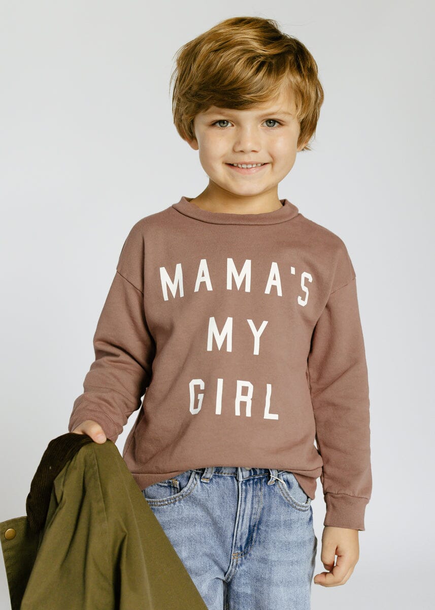 Mama's My Girl Crewneck - Mocha – Alice & Wonder
