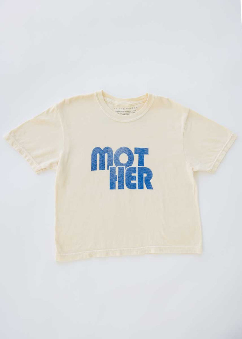 Mother Boxy Crop Tee