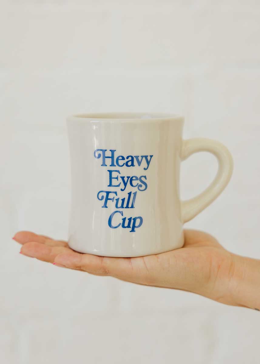 Heavy Eyes, Full Cup Coffee Cup