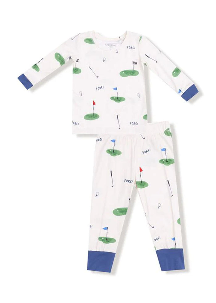 2-Piece L/S Pajama Set - All Fore Golf