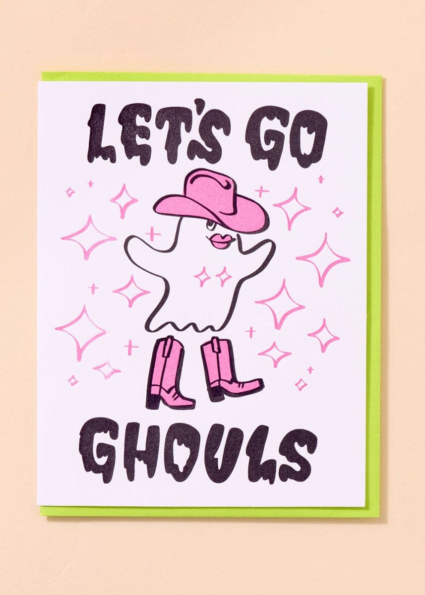 Let's Go Ghouls Halloween Card