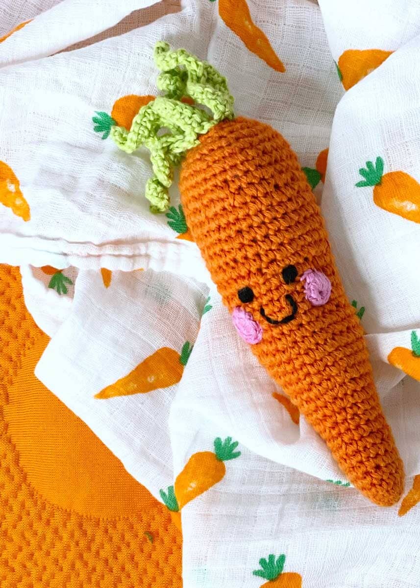 Plush Carrot Rattle