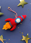 Rocket Felt Ornament