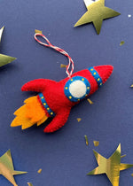 Rocket Felt Ornament