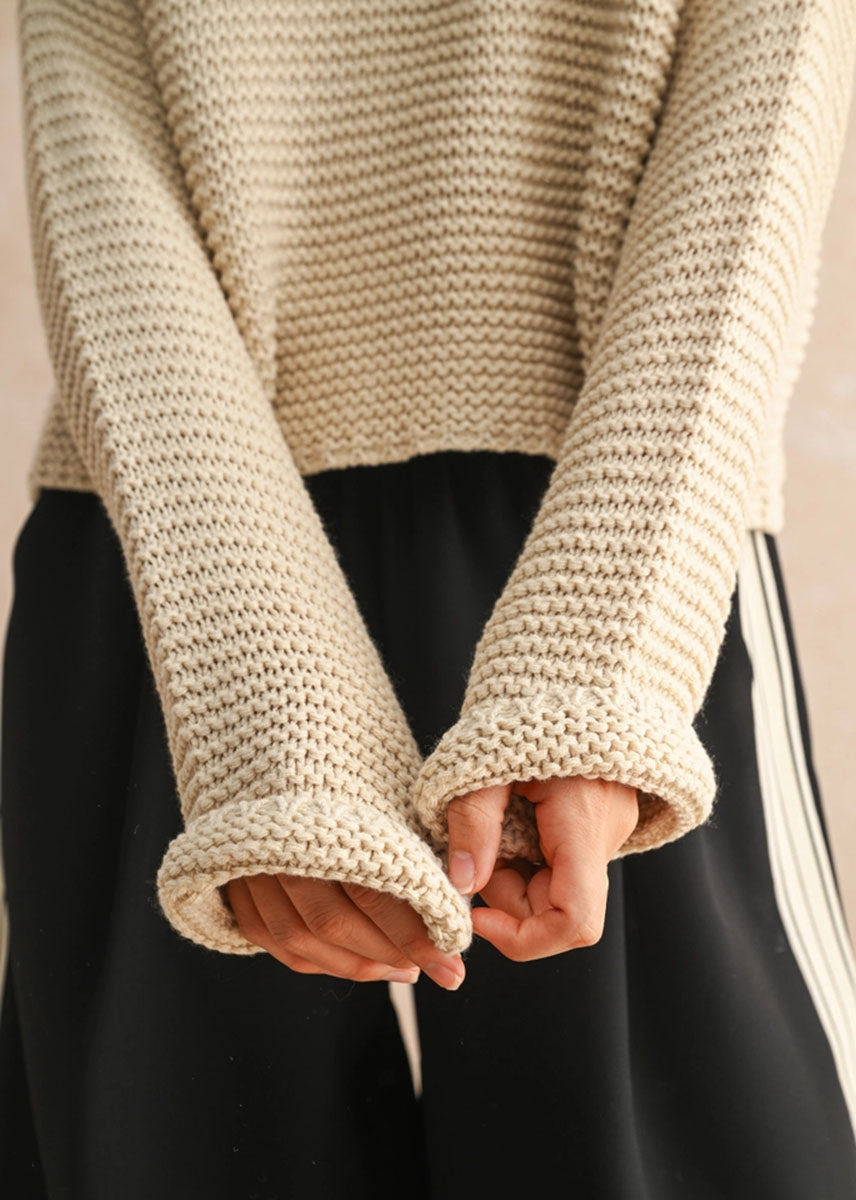 Hattie Round Neck Sweater - Cream