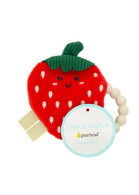 Strawberry Crinkle Baby Teether