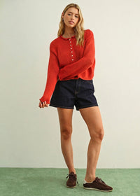 Felicia Cardigan - Scarlet