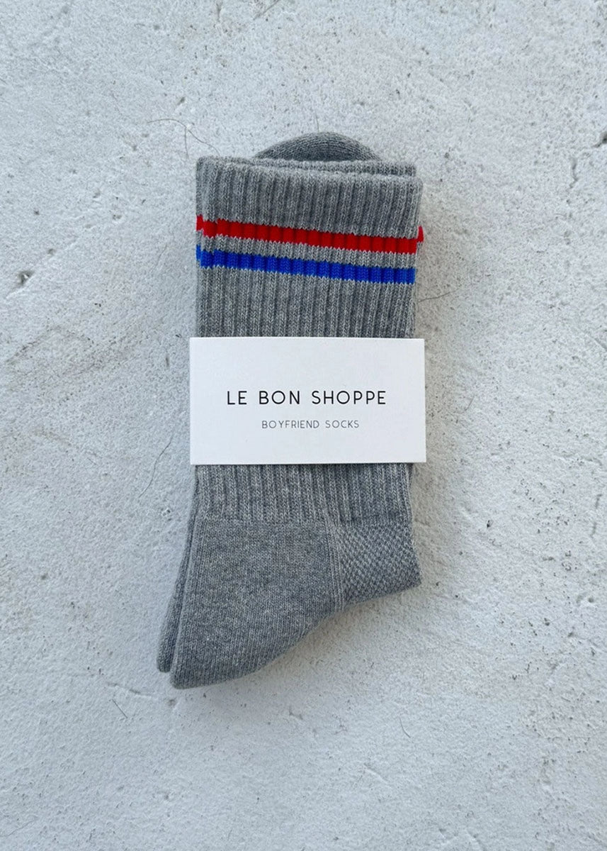Boyfriend Socks - True Grey