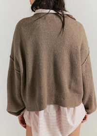 Cool Of The Night Cardi - Mocha Melange