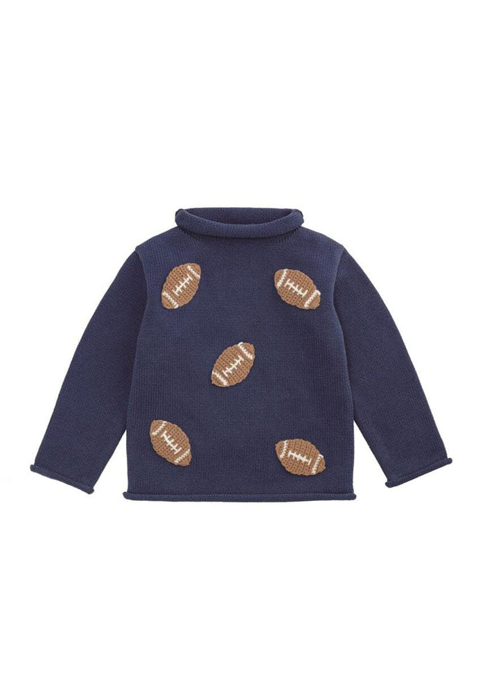 Mini Footballs Rollneck Sweater