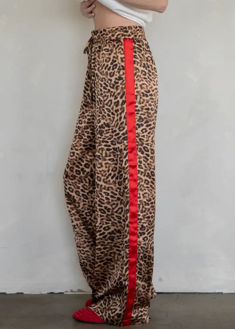 Aliyah Drawstring Pants - Leopard