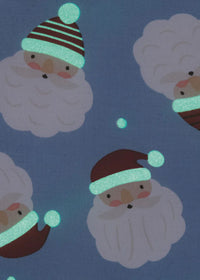 Santa Glow Pajama Set - Blue