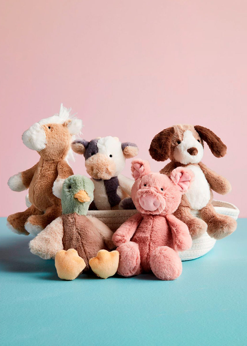Farm Plush Rattle Pals