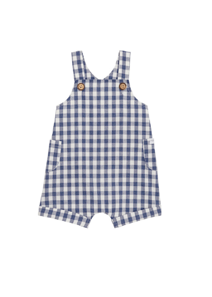 Navy Gingham Shortall