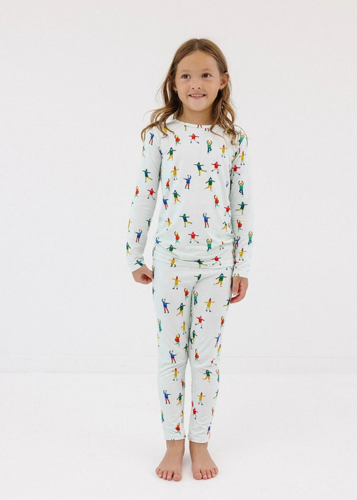 Ice Skaters Pajama Set