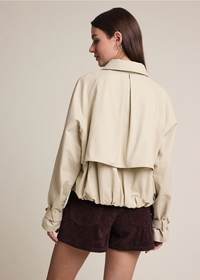 Bridget Short Jacket - Khaki Beige