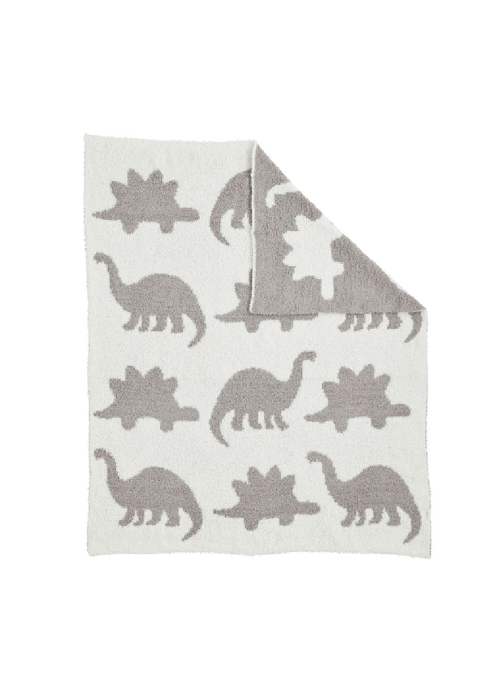 Chenille Blanket - Dino