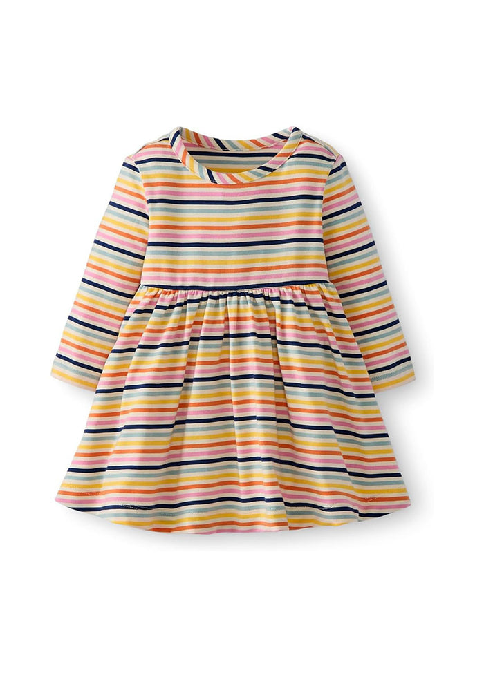 L/S Playtime Dress In HannaSoft™ - Multi Stripe