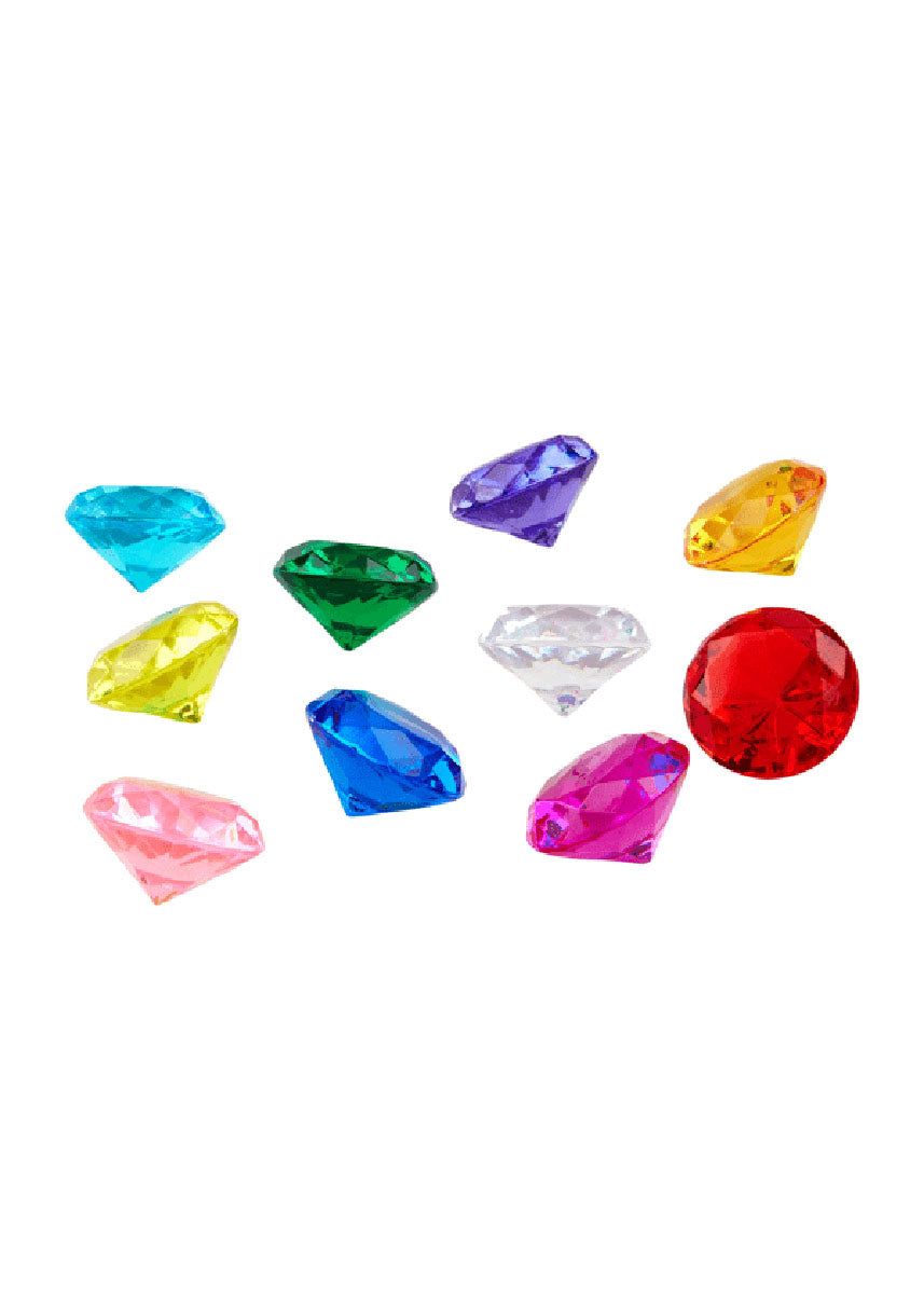Sparkly Gem Dive Toys - Silver